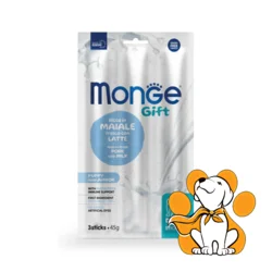 Monge Gift Puppy & Junior Pork & Milk Sticks 45g, Svinjski Štapići sa Mlekom
