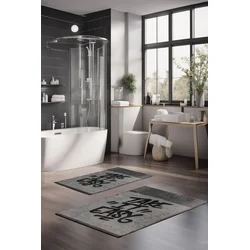 Lessentiel Maison Set prostirki za kupatilo CT-5355, 2 Komada, Siva