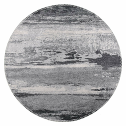 Siva pralna okrogla preproga o 120 cm – Vitaus
