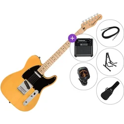 Fender Squier Affinity Series Telecaster MN BPG SET 2 Butterscotch Blonde Električna kitara