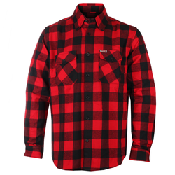 Moška srajca z dolgimi rokavi UNIK - Black and Red - TW205.01