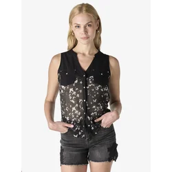 KOROSHI Bluza črna/off-bela