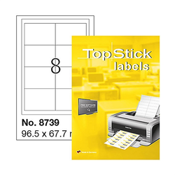 Herma etikete topstick 96,5x67,7 A4/8 1/100 ( 02H8739 )