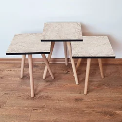 HANAH HOME Set 3 stočića 3Shp180 Beige