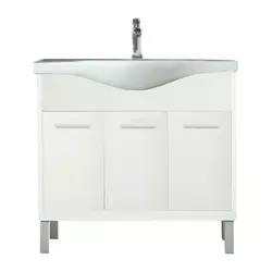 Nerva 85 cm spodnja omarica z umivalnikom bela