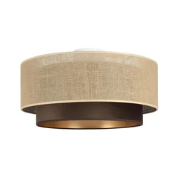 Plafonsko svetlo SARTA 1xE27/60W/230V prečnik 45 cm braon/juta