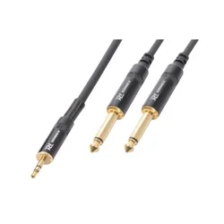 Pd CONNEX KABEL CX86-6 Cable 3.5 Stereo-2x6.3 Mono 6m HQ