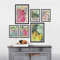 Wallity Dekorativna slika SET_119, 24x44cm, 6 delova