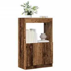 Visoka komoda boja staro drvo 63x33x100 cm konstruirano drvo