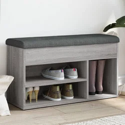 Klupa za cipele boja hrasta 82 x 32 x 45,5 cm konstruirano drvo
