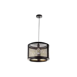 Luster na sajli VITO 1xE27/40W/230V crna
