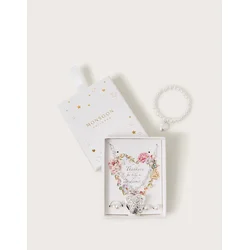 Monsoon Set sa nakitom za devojčice Bridesmaid Jewellery Box, Srebrni