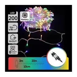 Aigostar - LED spoljni niz 200xLED/8 funkcija 23m IP44 višebojni