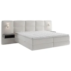 Esposa BOXSPRING POSTELJA 140 cm x 200 cm , tekstil naravne barve