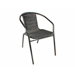 HAUS Stolica pe ratan crna (0325170)