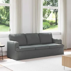 vidaXL Kavč Temno siva 142 x 80 x 85 cm Kovina