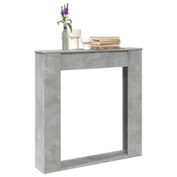Okvir za kamin boja betona 100x20x100 cm od konstruiranog drva