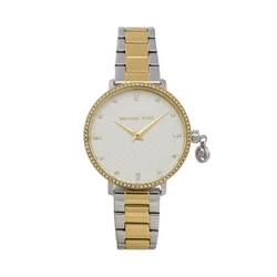MICHAEL Michael Kors Analogna ura PYPER  zlata / srebrna / biserno bela
