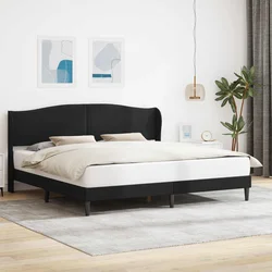 Krevetna konstrukcija Crna 180 x 200 cm Umjetna koža