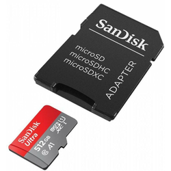 SanDisk Ultra microSDXC 512GB + SD Adapter 150MB/s A1 Class 10 UHS-I