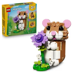 Lego Creator Cute Hamster With A Flower