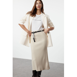 Trendyol Stone Premium Quality Knitwear Skirt