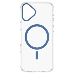 Transparent Color Ring MagSafe maska za iPhone 16 – Plava