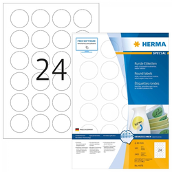 Herma etikete krug 40 mm A4/24 1/100 bela ( 02H4476 )