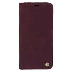 Maska za telefon LEATHER RETRO FLIP za Xiaomi Redmi Note 11S, Bordo