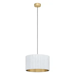 EGLO Viseća lampa TAMARESCO 2xE27 1020 mm beli baršun 39764