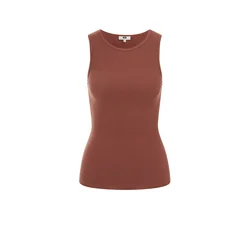 WE Fashion Top  kostanj rjava