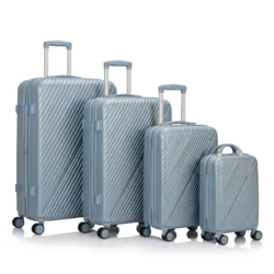 Set kofera 4u1 u ledeno plavoj boji - Linear dezen