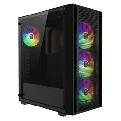 GAMDIAS Kućište Aura GC2 Elite V2, Mid-Tower, RGB osvetljenje, Crno