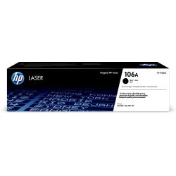 HP 106A Black Original Laser Toner Cartridge (W1106A)