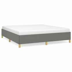 Vidaxl Posteljni okvir temno siv 180x200 cm blago
