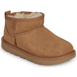 UGG Otroške snežke iz semiša Classic Ultra Mini rjava barva