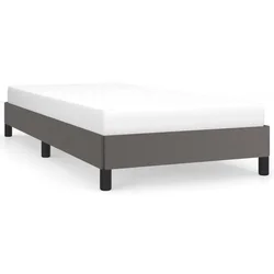 Vidaxl Posteljni okvir siv 80x200 cm umetno usnje