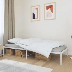 Metalni okvir za krevet bijeli 90x200 cm