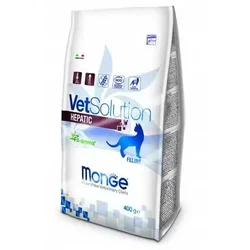 MONGE Hrana za mačke za podršku funkcije jetre VetSolution Hepatic, 400g