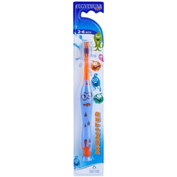 Elgydium Kids Monster zobna ščetka za otroke Orange & Blue (Kids Toothbrush 2 - 6 Years)