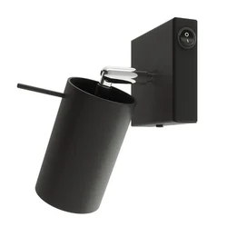Sollux SL.1049 - Zidna reflektorska lampa RING 1xGU10/10W/230V crna