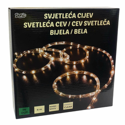 Novogodišnje svetleće crevo/ belo LED