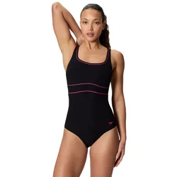 Speedo contour eclipse solid anthracite/ruby xl - uk38