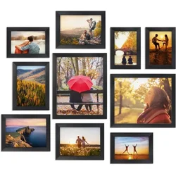 Giftgarden – Set 10 črnih okvirjev za slike