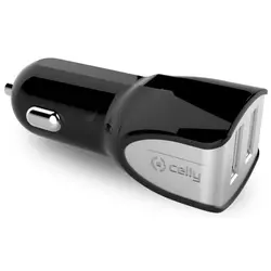 Celly CC2USBTURBO auto punjač za mobilne telefone 2xUSB crni
