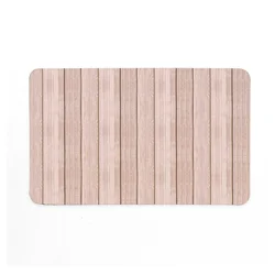 Rjava gumijasta kopalniška preproga 50x80 cm Calista – douceur dintérieur