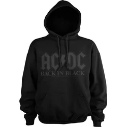 AC/DC Kapuco Back In Black Unisex Black 2XL