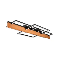 LED stropno svetlo LARYSA LED/35W/230V 35x90 cm, borovina