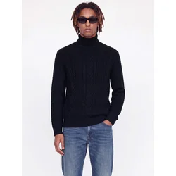 JACK & JONES Pulover JJJAMES nočno modra