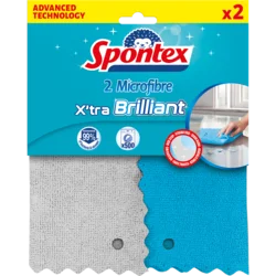 2/1 Mikrofiber krpe za čišćenje Xtra Brilliant 29x29cm Spontex